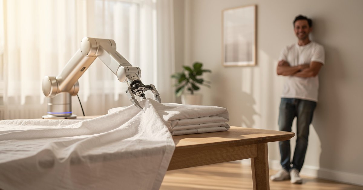 Google Gemini Robotics 2 實測：一台機器人摺衣服、收杯子、聽懂人話，3 年內進你家？